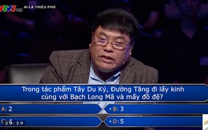 “Đường Tăng đi lấy kinh với Bạch Long Mã và mấy đồ đệ?”: Câu hỏi trị giá 1 triệu tại Ai Là Triệu Phú khiến người chơi phải cầu cứu