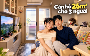 Cặp vợ chồng mới cưới mua căn hộ 26m²: Biến ban công thành phòng trẻ em, nhà nhỏ nhưng đủ chỗ cho gia đình 3 người