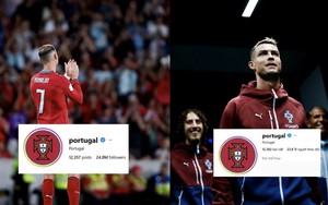 Ronaldo "dứt áo ra đi", trang MXH của LĐBĐ Bồ Đào Nha lập tức "bay màu" hơn 1 triệu lượt theo dõi