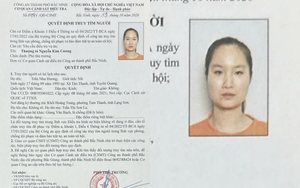 Ai thấy Trần Như Hương SN 1993 ở đâu, khẩn trương trình báo công an nơi gần nhất