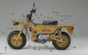 Rò rỉ bằng sáng chế Honda Motra: Huyền thoại xe hai bánh tái xuất với bản xăng và điện