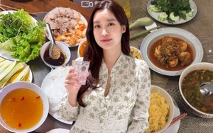 Mâm cơm nhà của Đỗ Mỹ Linh và chồng Chủ tịch
