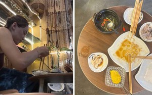 Cô gái Thổ Nhĩ Kỳ ăn uống ngon lành ở Việt Nam, còn gọi thêm tương ớt nhưng cuối bữa ăn mới biết mình đã làm việc ‘ngượng chín mặt’
