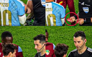 Messi nhận cả thẻ đỏ lẫn thẻ vàng từ trọng tài ngày chia tay tuyển Argentina