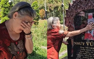 Người phụ nữ 82 tuổi tới mộ một nam NSƯT, bật khóc nức nở