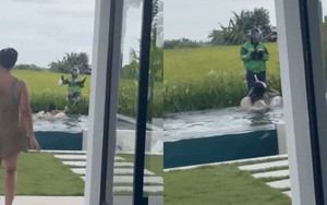 Khách Tây chết lặng nhìn shipper lộ diện từ dưới bùn để giao đơn hàng giữa ruộng