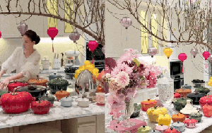 Bên trong dinh thự trắng sang trọng của phú bà Lâm Đồng ngày Tết: Nhìn bếp và nồi niêu mà ai cũng phải xuýt xoa