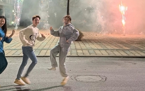 Hoà Minzy đón tết muộn cùng Doãn Hải My - Văn Hậu tại khu biệt thự sang chảnh, đốt pháo hoa tưng bừng