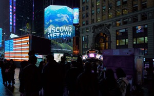 Hình ảnh Việt Nam tại Quảng trường Thời đại dịp Tết