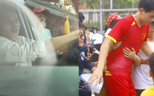 Đình Bắc tự lái xế hộp đi đá bóng giúp đỡ hoàn cảnh khó khăn ở quê, được cả làng vây kín chào đón