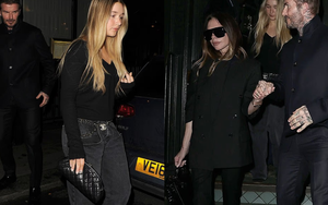 Beckham tình tứ nắm tay Victoria, tiểu thư Harper khoe visual sáng bừng trong buổi tiệc xa hoa nhưng Brooklyn "không có cửa" xuất hiện