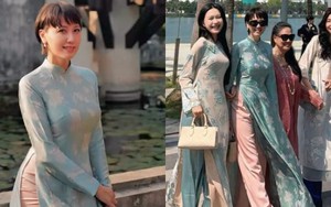 Mẹ vợ hot nhất làng bóng đá du xuân cùng nhà Văn Hậu, visual trẻ đẹp đỉnh chóp, Doãn Hải My cũng phải dè chừng