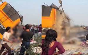 Cảnh tượng kinh hoàng trong vụ lật xe buýt 2 tầng khiến ít nhất 7 người chết, 21 người bị thương