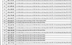 1166 chủ xe máy, ô tô có biển số sau nhanh chóng nộp phạt nguội theo Nghị định 168