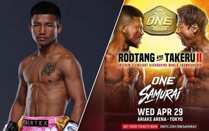 'Người sắt' Muay Rodtang tái đấu cao thủ Nhật 1 năm sau pha đấm gục 80 giây