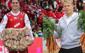 Giải bóng đá "độc lạ": Ai đời cầu thủ xuất sắc nhất trận đấu lại được tặng trứng, cà rốt và củi khô thế này!