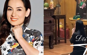 Con nuôi Phi Nhung tới tận nhà quỳ trước di ảnh mẹ