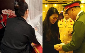 Tai nạn xe ben làm trung tá CSGT hy sinh đúng ngày sinh nhật: Nghẹn ngào bó hoa “Chúc mừng sinh nhật chồng yêu” giữa lễ tang