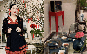 Tết tràn vào biệt thự 1.000m2 của Hoa hậu "34 năm không có người kế vị"