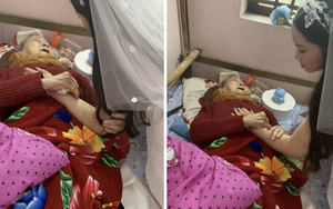 Nghẹn ngào khoảnh khắc bà nội 90 tuổi khóc khi nằm tiễn cháu gái về nhà chồng