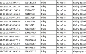 112 chủ phương tiện mang biển số sau khẩn trương liên hệ, nộp phạt nguội theo Nghị định 168