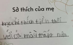 Cô giáo ra đề viết về sở thích của mẹ, học sinh tiểu học hóa "chuyên gia bóc phốt": Kỳ này bí mật gì lộ hết!