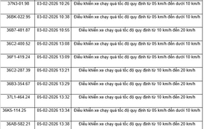 436 chủ xe máy, ô tô có biển số sau nhanh chóng nộp phạt nguội theo Nghị định 168    