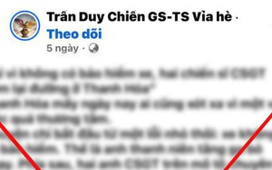 Thông tin 2 CSGT Thanh Hóa tử vong khi đuổi người vi phạm giao thông là sai sự thật