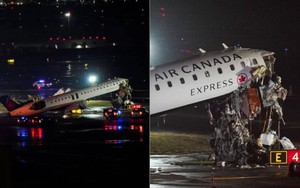 Mỹ: Máy bay chở 80 người lao thẳng vào xe cứu hỏa trên đường băng, phần đầu hoàn toàn vò nát, phi công và cơ phó tử vong