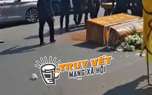 Xôn xao clip đạo tì ở TPHCM làm rơi quan tài trong lúc đưa tang