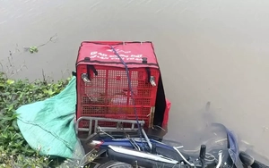 Phát hiện thi thể shipper dưới mương nước ở Ninh Bình