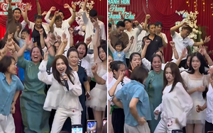 Hòa Minzy nhảy đám cưới ở quê: Động tác kinh điển, “bốc” hơn cả các cụ