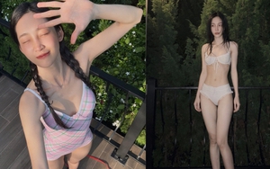 Nhan sắc cô gái tắm ở Giếng Tiên gây tranh cãi