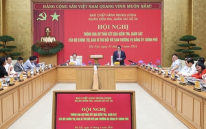 Thông qua Báo cáo kiểm tra, giám sát của Bộ Chính trị đối với Ban Thường vụ Đảng ủy Chính phủ