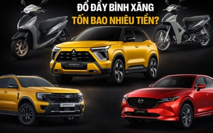 Đầy bình Ranger ‘bay’ thêm 1 triệu, SH chênh 60.000 đồng và nhiều xe khác phải bù khá nhiều tiền sau khi xăng tăng giá