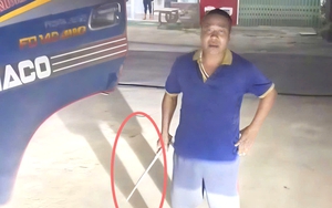 Tài xế xe tải BKS 98C-247.56 cầm dao chặn đầu xe, dọa chém người