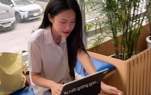 Doãn Hải My với nụ cười gượng gạo ngay lúc này