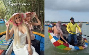 Clip 2 cô gái Tây quay tít trên thuyền thúng Hội An thu hút 27 triệu lượt xem