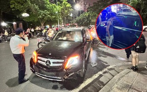 Hiện trường vụ Mercedes đâm liên hoàn trong khu đô thị cao cấp ở Hà Nội, danh tính tài xế