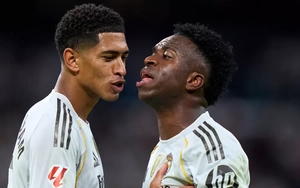 Vinicius sửng cồ với Bellingham trong ngày Real Madrid bại trận ở Champions League