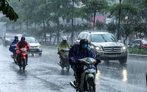 Không khí lạnh yếu gây mưa dông ở Bắc Bộ, Bắc Trung Bộ, có nơi trên 80mm