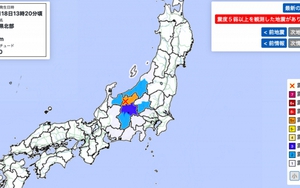 Động đất mạnh làm rung chuyển Nhật Bản