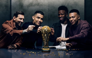 Messi, Ronaldo, Mbappé và Vinicius đóng chung quảng cáo World Cup 2026 gây sốt