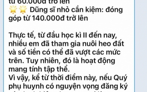 Đoạn tin nhắn đang khiến nhiều phụ huynh bức xúc: Ngay cả những điều nhỏ bé nhất cũng bị thương mại hóa thế này!