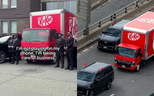 Sau vụ 12 tấn kẹo bị cướp, KitKat có màn hộ tống "cấp quốc gia" với hàng loạt SUV đen, vệ sĩ gây chú ý