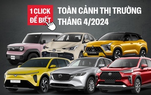 Doanh số ô tô tháng 4/2026: Toyota Veloz Cross bất ngờ dẫn đầu nhóm xe xăng dầu, VinFast áp đảo chiếm trọn 5 vị trí top đầu