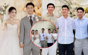 Dàn sao Quang Hải, Văn Hậu hội ngộ tại đám cưới Văn Thanh: MC Mù Tạt và Chu Thanh Huyền chiếm trọn spotlight