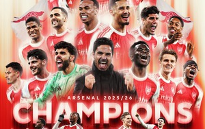 Man City gục ngã, Arsenal chính thức vô địch Ngoại hạng Anh sau 22 năm chờ đợi