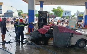 Công an Đà Nẵng thông tin nguyên nhân vụ cháy ô tô tại cây xăng, 2 người chết