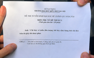 "Lộ" đề thi năng khiếu 2026 của Đại học Kiến trúc Hà Nội: Đề "cho chép" nhưng năm nào cũng đầy người trượt